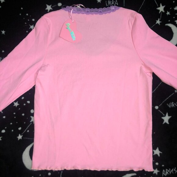 Dolls Kill Always Blessed Crop Tee - Picture 3 of 3